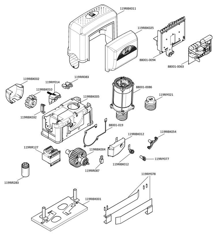 Запчасти для привода CAME BK-2200