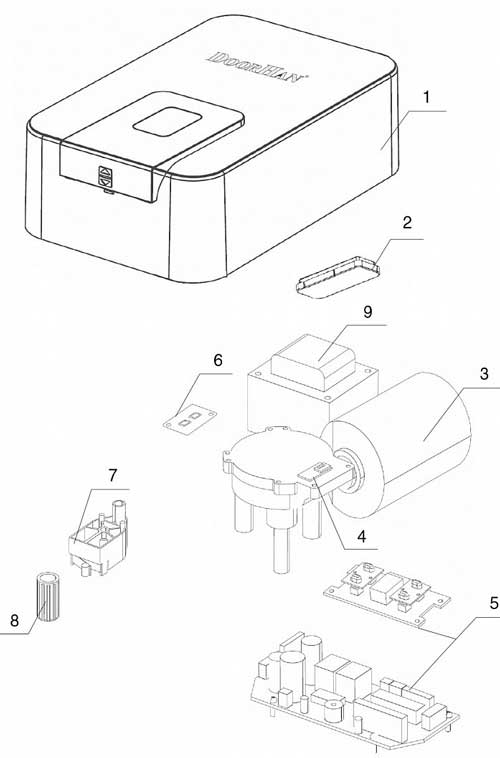 Запчасти для привода DoorHan Sectional-1000PRO