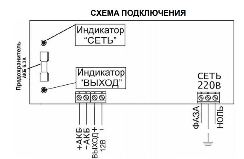 Схема подключения РАПАН-60 металл