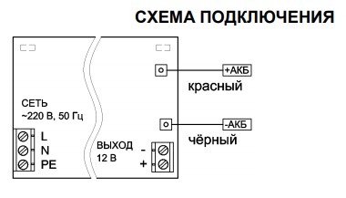 Схема подключения РАПАН-10П исп. 1.2 Схема подключения РАПАН-10П исп. 1.2