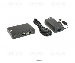OSNOVO TR-IP2PoE удлинитель Ethernet на 2 порта до 3000м с функцией PoE фото