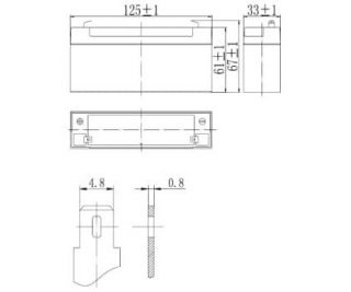 DELTA DT 6033 (125мм) аккумулятор фото
