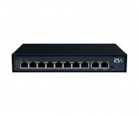 RVi-1NS08F-2T сетевой 8 портовый коммутатор с питанием по poe